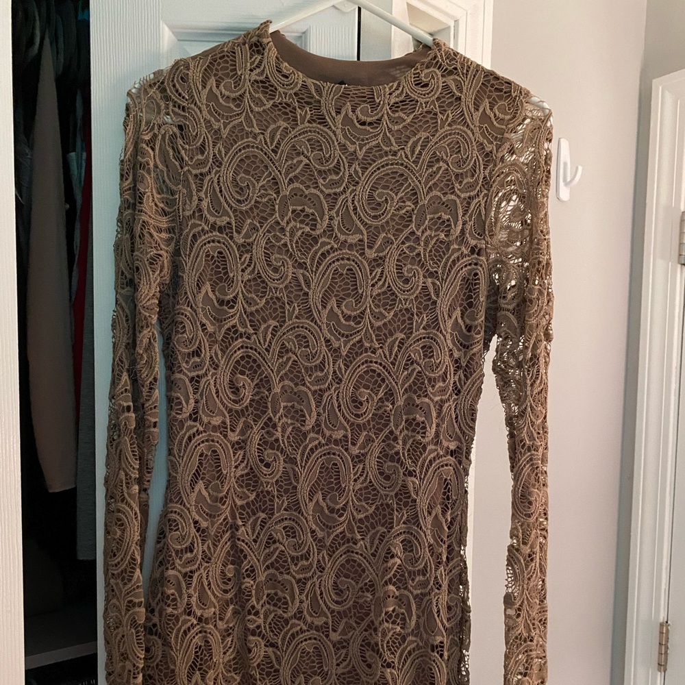 Beige/tan Windsor bodycon Dress